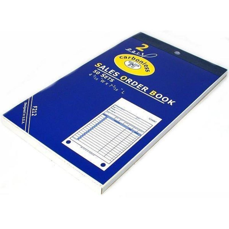 Sales Order Receipt Forms Carbonless Record Sheet Book 4 3/16"" x 7 3/16""